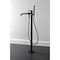 Kingston Brass KS7030DKL Freestanding Tub Faucet with Hand Shower, Matte Black KS7030DKL - alternate 6
